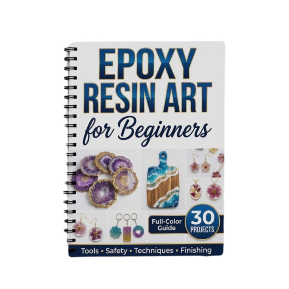 Resin Art Guide Book - ステップバイステップ エポキシ樹脂アートハンドブック 30 プロジェクト クリエイティブエッセンシャルガイドノートブック イラスト入り初心者向け