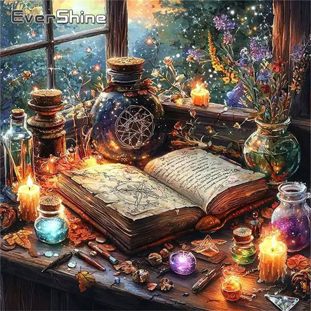 Resin Art Guide Book - Evershine ダイヤモンド塗装犬動物漫画フル平方ラウンドダイヤモンドモザイク浴室 DIY 工芸品キット家の装飾