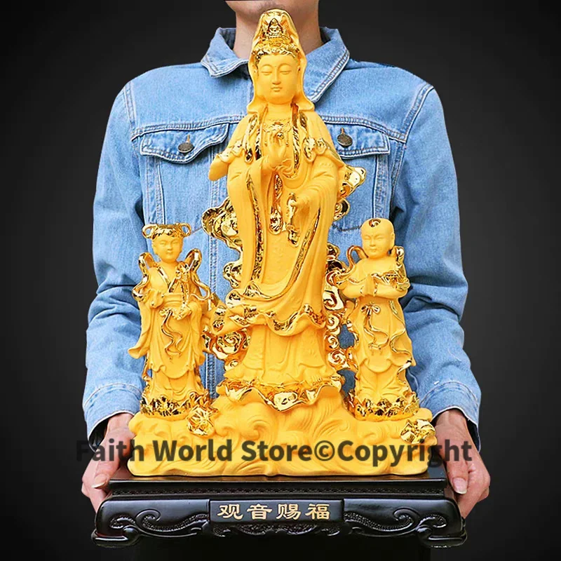 Resin Art India - 東南アジアの黄金の仏教像,ホームショップ,家族の祝福,安全で健康,幸運