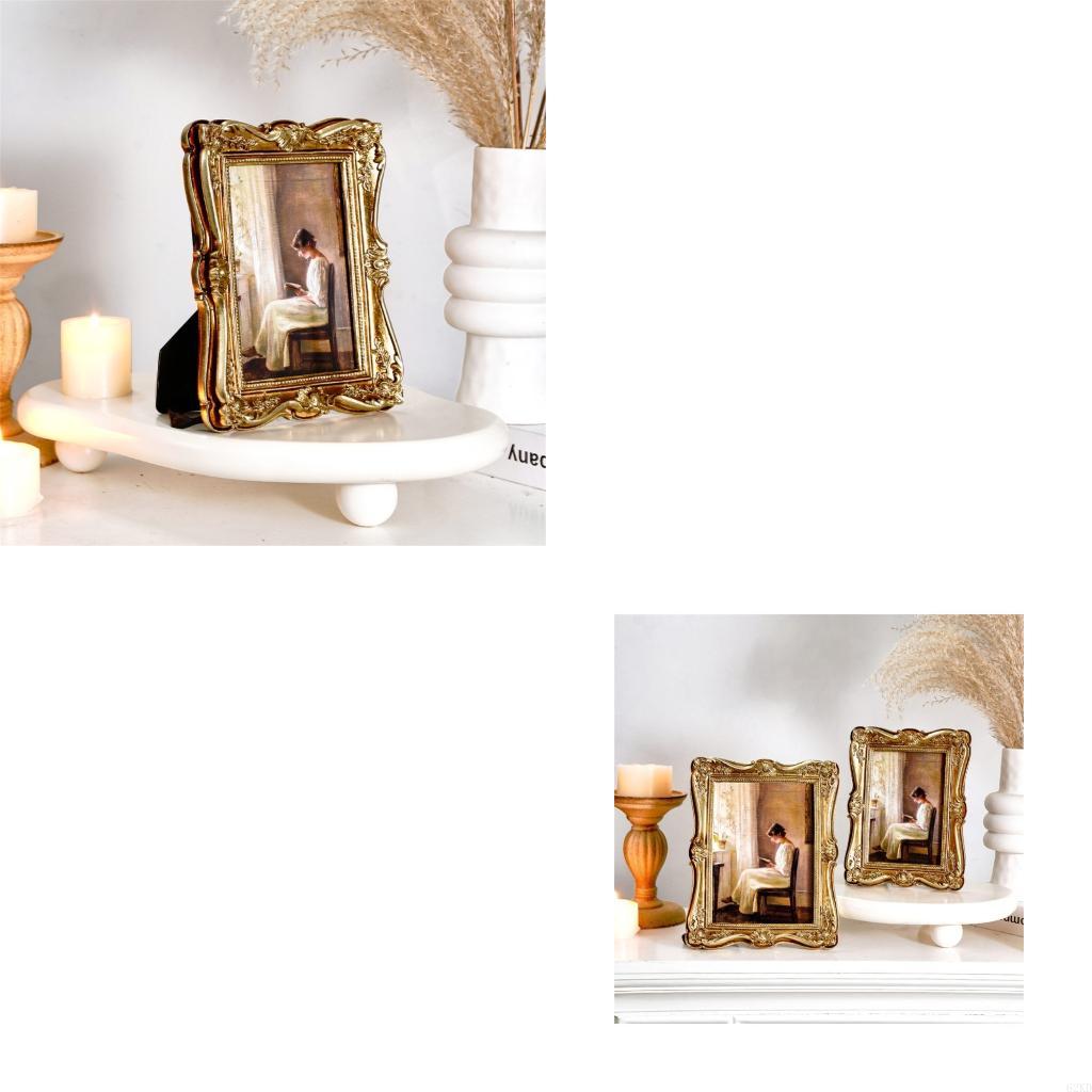 Resin Art For Photo Frame - 62KD レトロフォトフレーム、装飾フォトフレームアンティーク華やかなフォトフレームギフト