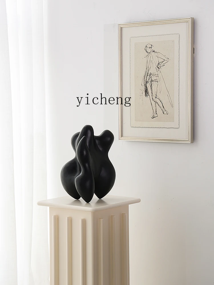 Resin Art Floor - L7- 中国彫刻芸術テレトップ装飾品リビングルームストラクト無垢材黒色床装飾