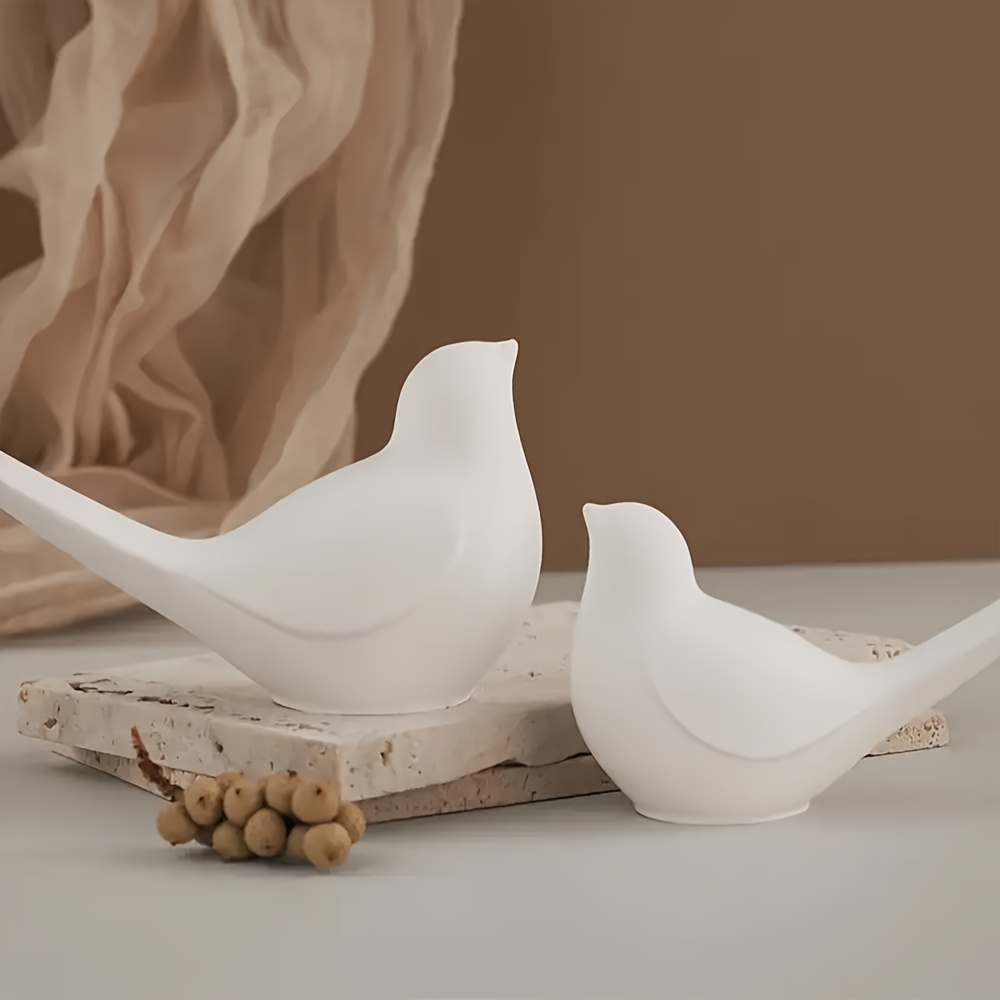 Resin Artist - シリコン製の鳥型モールド。石膏、コンクリート、樹脂の鋳造に適しており、ユニークな卓上装飾品や芸術的な作品を作成するのに最適です。