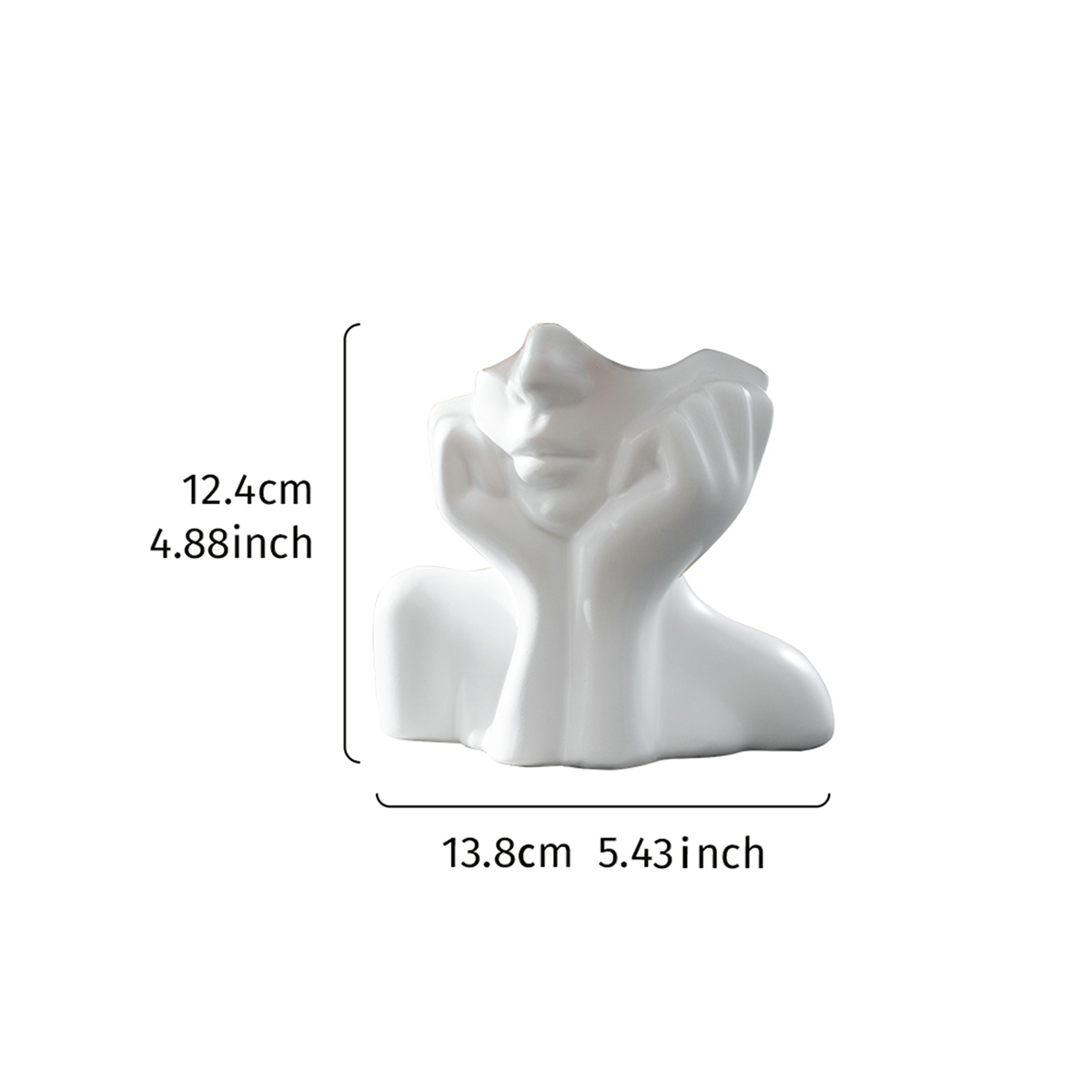 1PC、モダンなキャラクターアートデザインの花瓶、樹脂素材、 - Resin Art Design For Wedding のレビューと価格