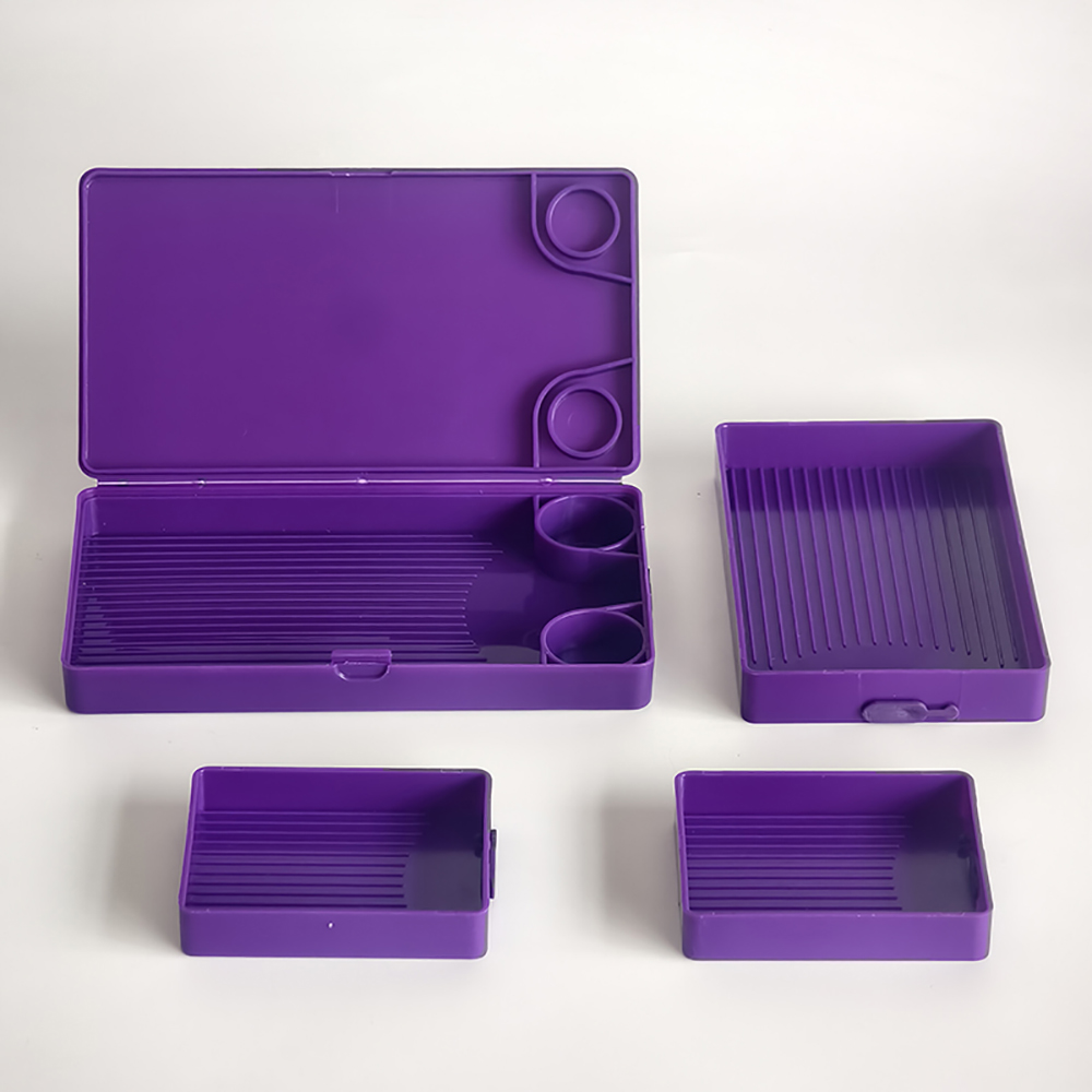 蓋付きダイヤモンドペインティングトレイ、積み重ね可能な収納樹 - Resin Art Canvas のレビューと価格