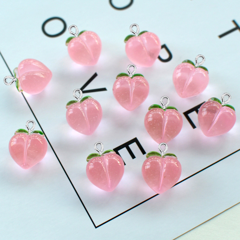 10 個新しい透明ピーチフラット樹脂チャームペンダントジュエ - Resin Art Supplies Near Me のレビューと価格
