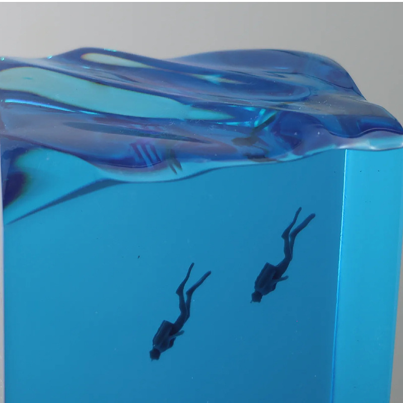 新しいマリンアート家の装飾品手工芸品木製樹脂彫刻品洞窟のよう - Resin Art And Wood のレビューと価格
