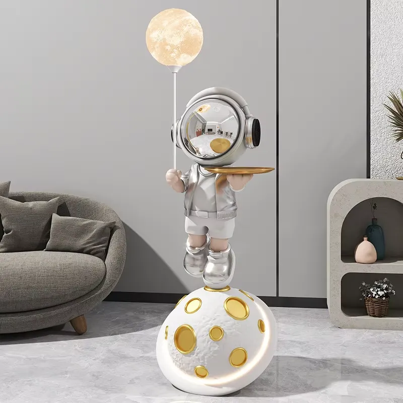レジン製宇宙飛行士の愛の空間を描いたアート、大型フロア装飾、 - Resin Art Floor のレビューと価格