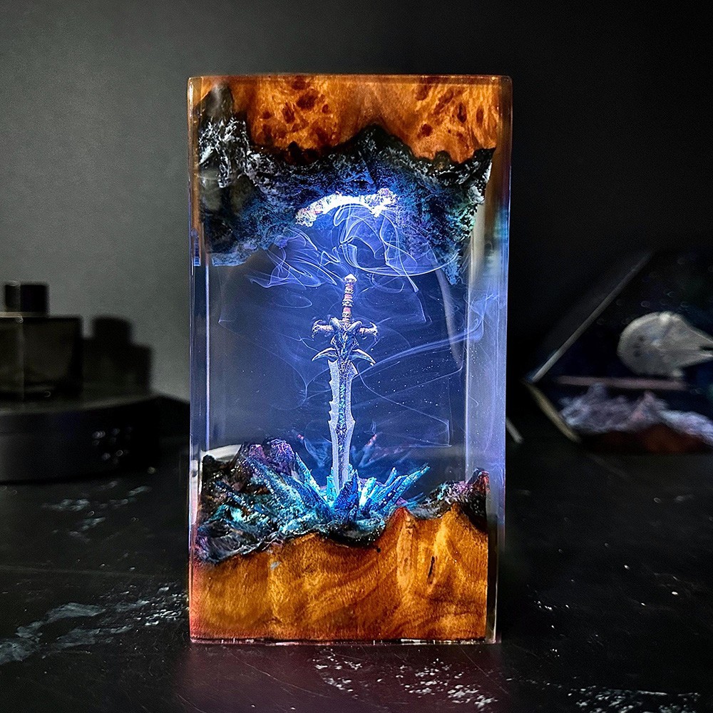 マジックシリーズ無垢材樹脂アートデザイン発光装飾品家の装飾工 - Resin Art Design For Wedding のレビューと価格