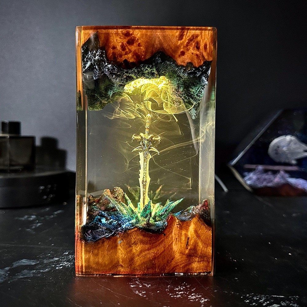マジックシリーズ無垢材樹脂アートデザイン発光装飾品家の装飾工 - Resin Art Design For Wedding のレビューと価格