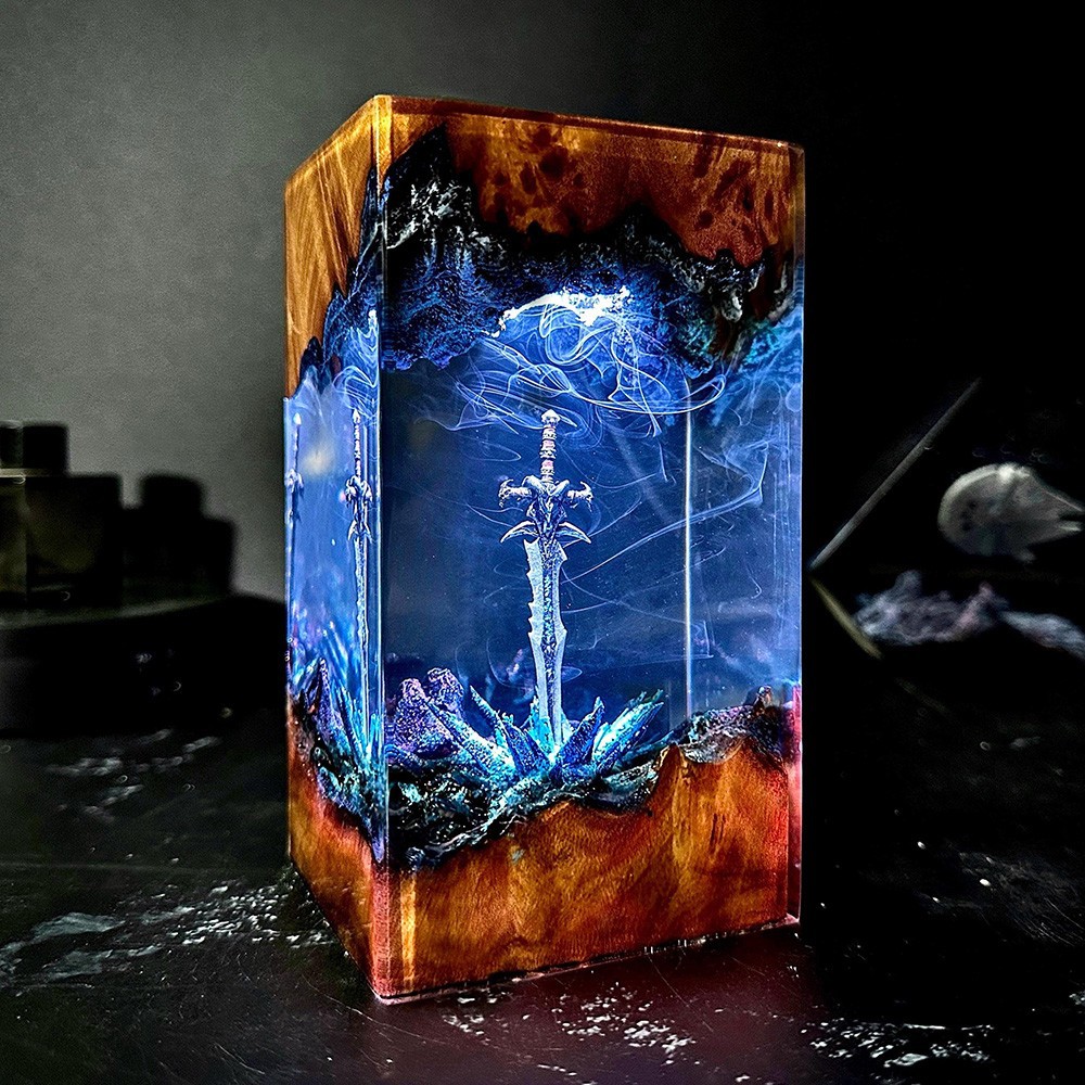 マジックシリーズ無垢材樹脂アートデザイン発光装飾品家の装飾工 - Resin Art Design For Wedding のレビューと価格