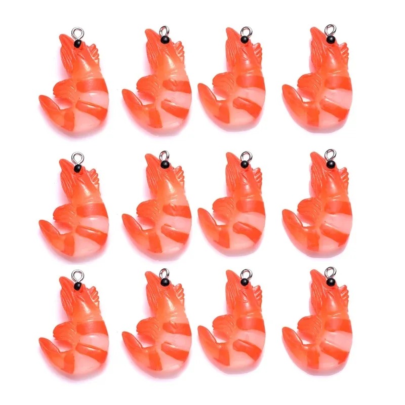 10 個アクリル樹脂漫画シーフードチャーム 3D 模擬ロブス - Resin Art Supplies Near Me のレビューと価格