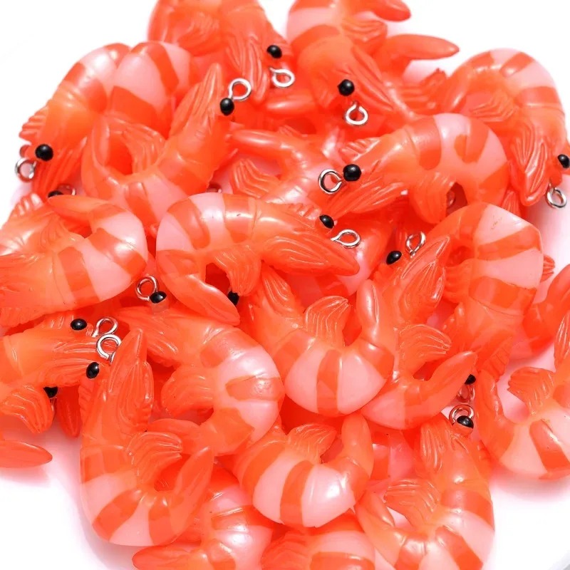 10 個アクリル樹脂漫画シーフードチャーム 3D 模擬ロブス - Resin Art Supplies Near Me のレビューと価格
