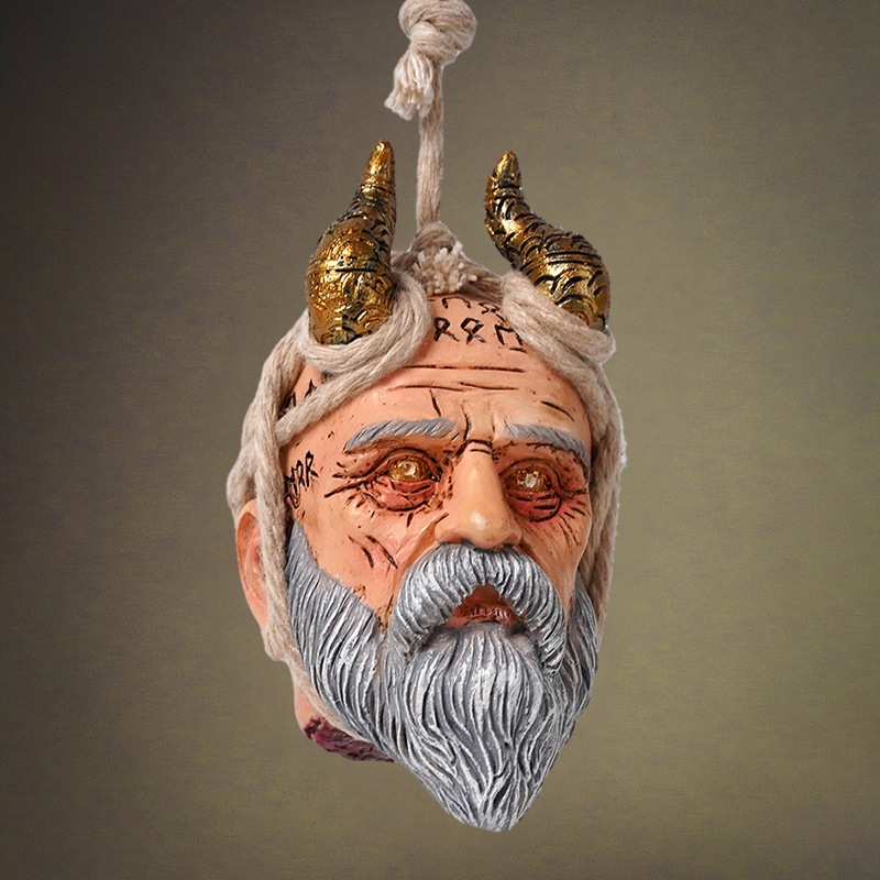 北欧神話巨大神壁掛け樹脂ヘッド彫刻素朴なファンタジーアート装 - Resin Art Studio のレビューと価格