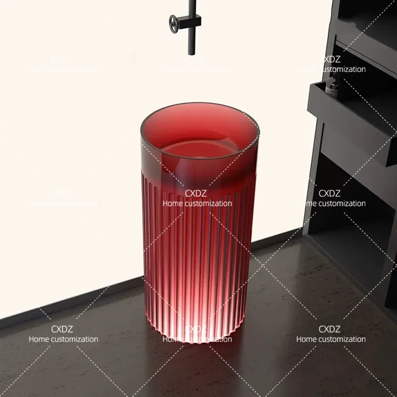 床から天井までの一体型バスルーム洗面台、純アクリル透明樹脂ク - Resin Art Floor のレビューと価格