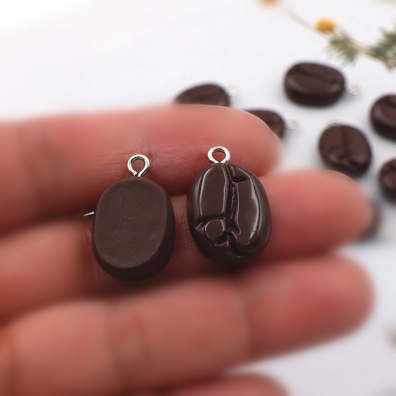 10 個コーヒー豆樹脂ペンダントチャーム DIY イヤリング - Resin Art Essentials のレビューと価格