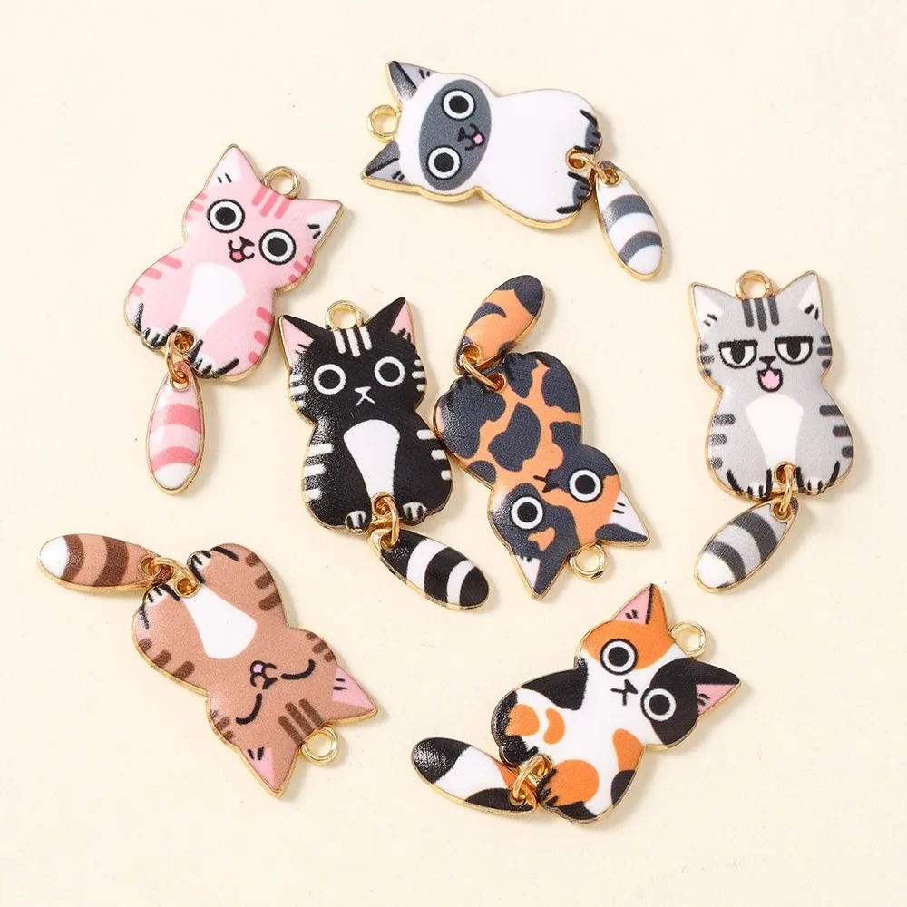 10 個 16 × 39 ミリメートルかわいい漫画猫樹脂チャ - Resin Art Supplies Near Me のレビューと価格