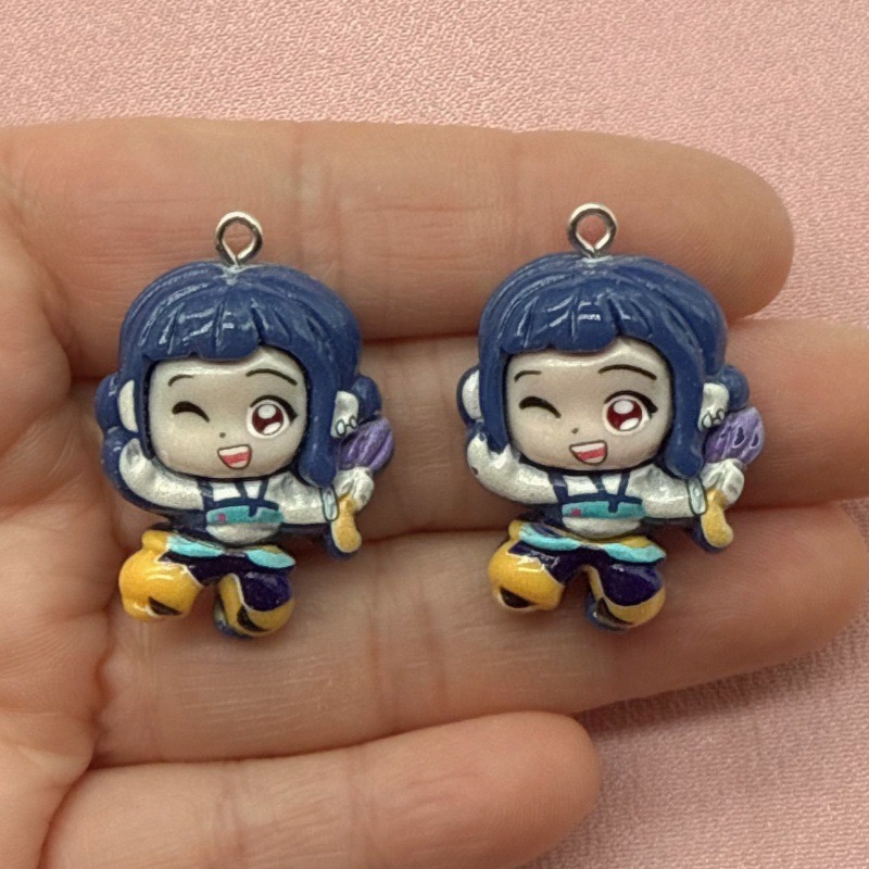 10個入り樹脂製漫画ペンダント、DIYジュエリー製作イヤリン - Resin Art Supplies Near Me のレビューと価格