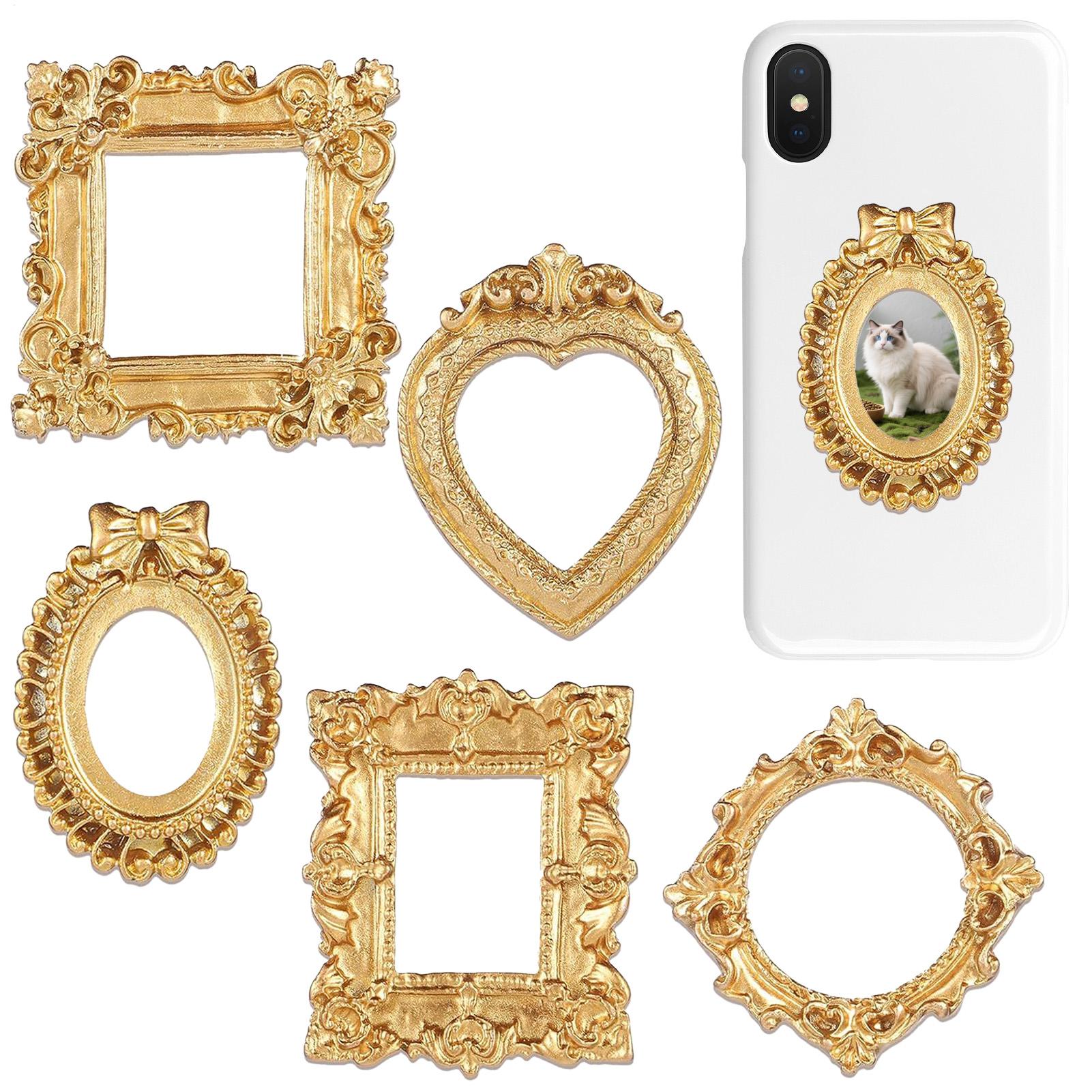 5/9 個ゴールドヴィンテージフォトフレームアートジュエリー - Resin Art For Photo Frame のレビューと価格