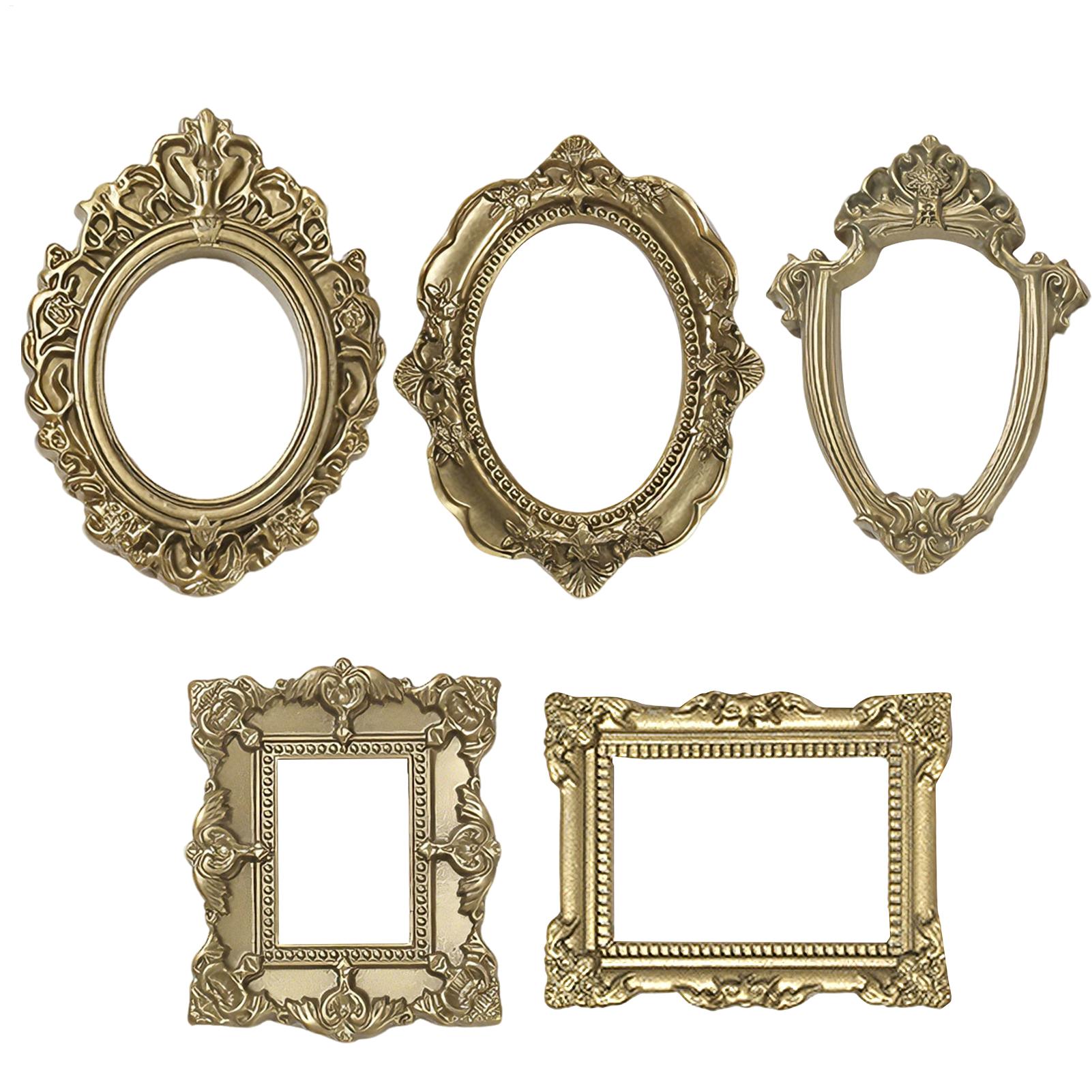 5/9 個ゴールドヴィンテージフォトフレームアートジュエリー - Resin Art For Photo Frame のレビューと価格