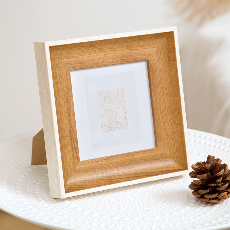 カラースプライシングスクエアフォトフレームスタンド 5 6  - Resin Art For Photo Frame のレビューと価格