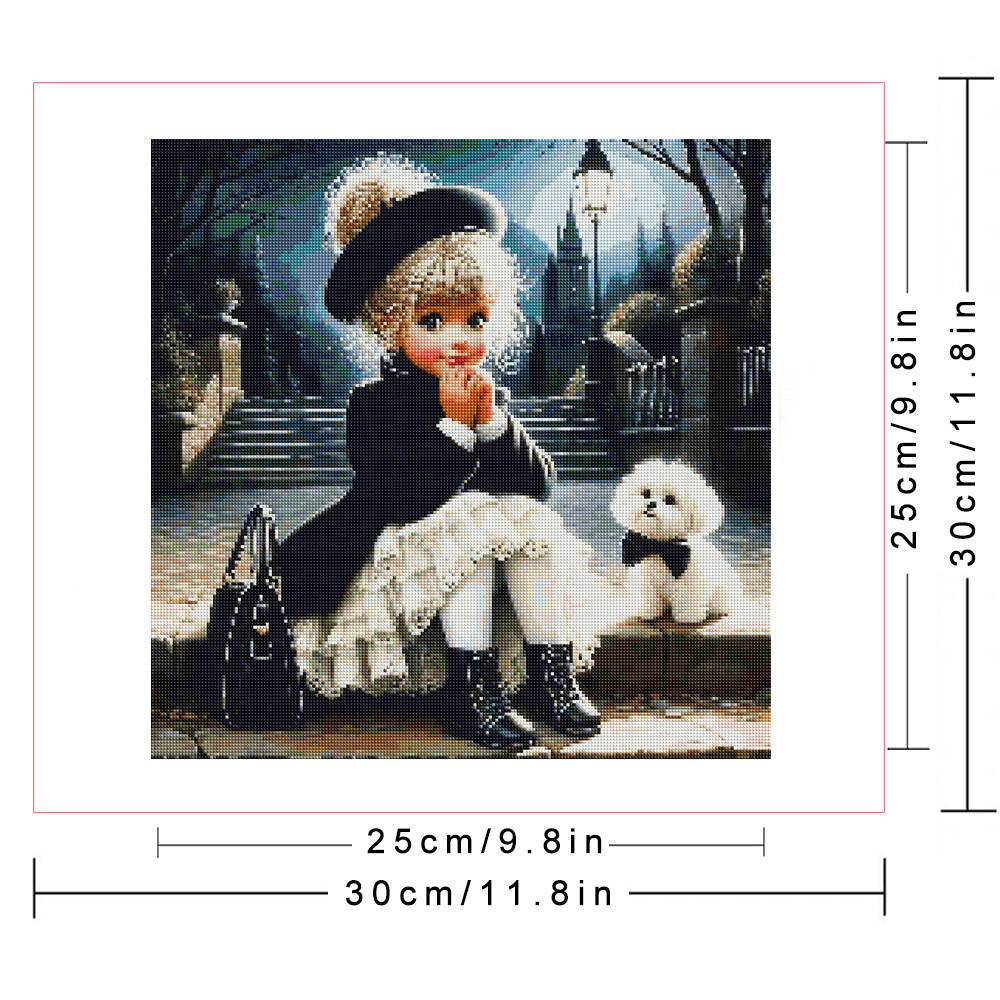 Sz26 スタッズ付きDIYダイヤモンドモザイク肖像画 女の - Resin Art Wall Decor のレビューと価格