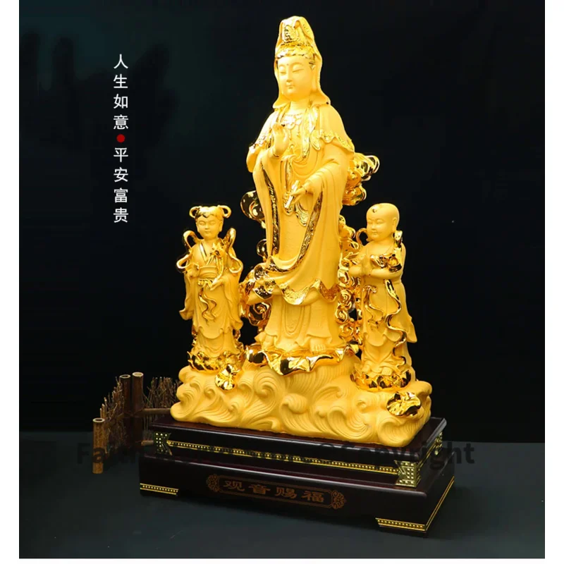 東南アジアの黄金の仏教像,ホームショップ,家族の祝福,安全で - Resin Art India のレビューと価格
