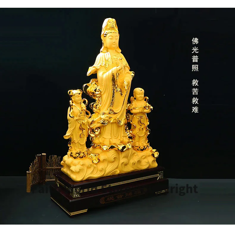 東南アジアの黄金の仏教像,ホームショップ,家族の祝福,安全で - Resin Art India のレビューと価格
