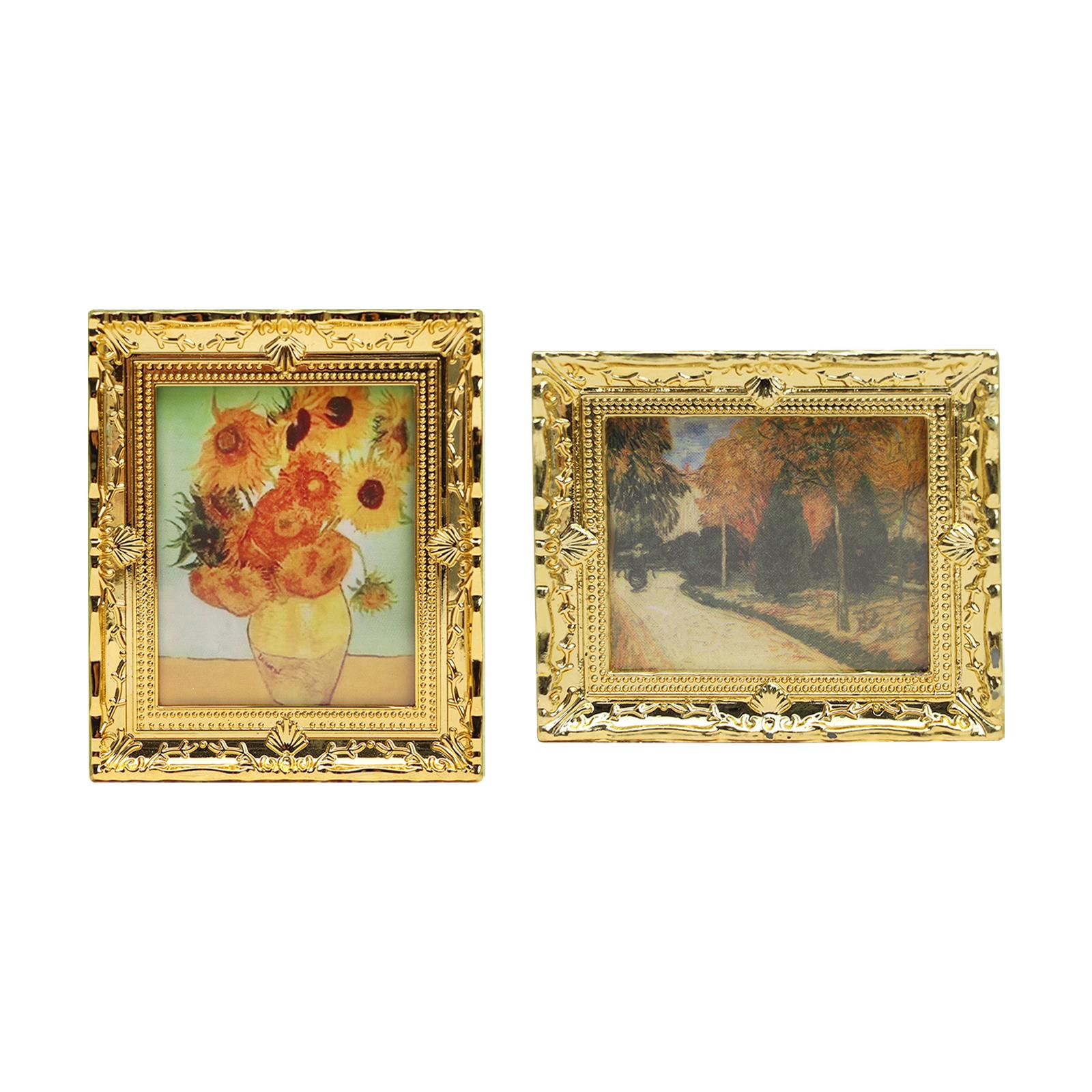 1/12 クラシックウォールアート絵画装飾品樹脂ヴィンテージ - Resin Art For Photo Frame のレビューと価格
