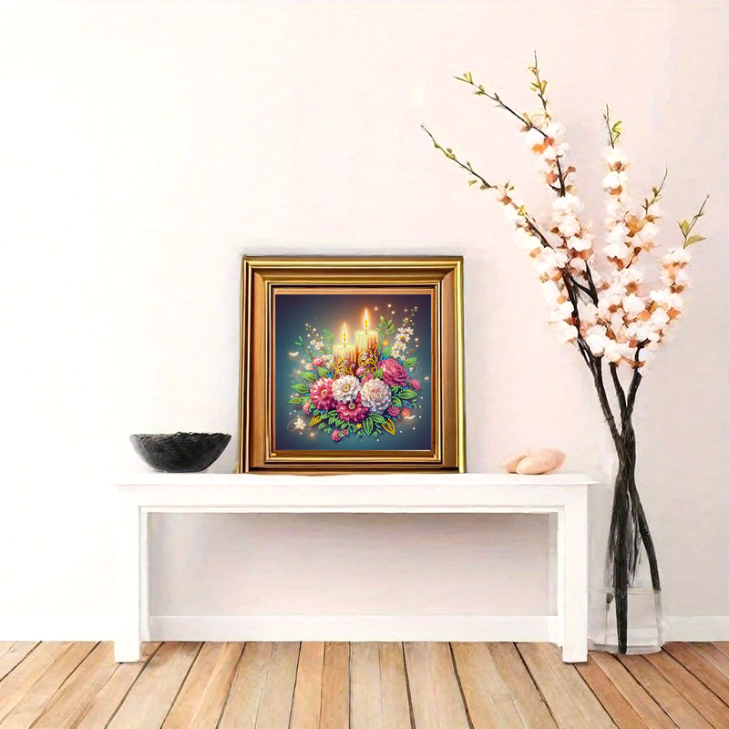 DIY 5Dダイヤモンドペインティングキット 大人用 - 花 - Resin Art Design For Wedding のレビューと価格