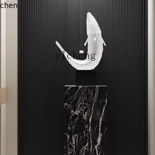 彫刻された大きな魚のアート装飾品、床から天井までの大型高級リ - Resin Art Floor のレビューと価格