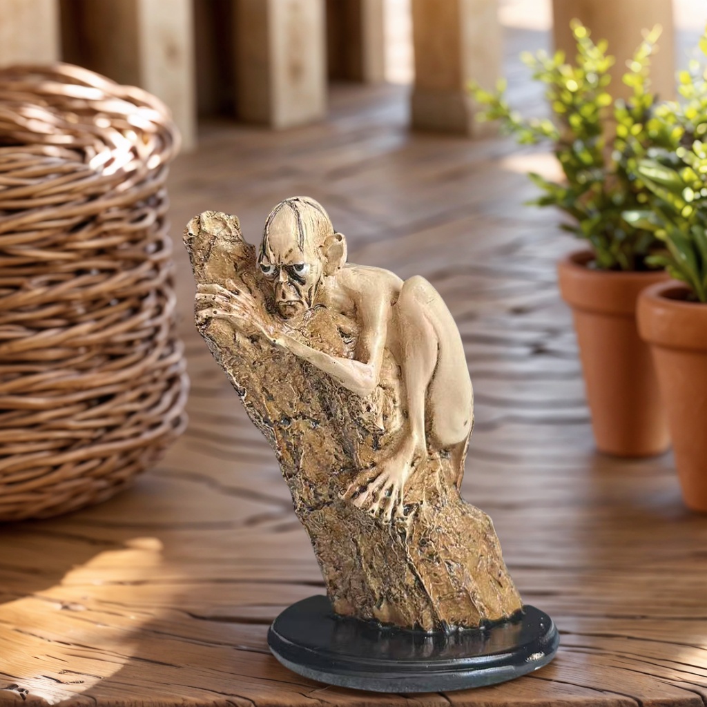 1個入り、木に寄りかかる人型のアートスタチュー装飾、抽象的な - Resin Art Design For Wedding のレビューと価格