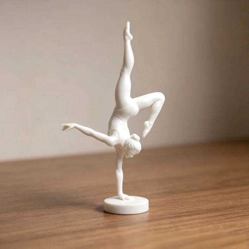 3Dプリント製の片手バランスを取るバレエダンサーのフィギュア - Resin Artist のレビューと価格