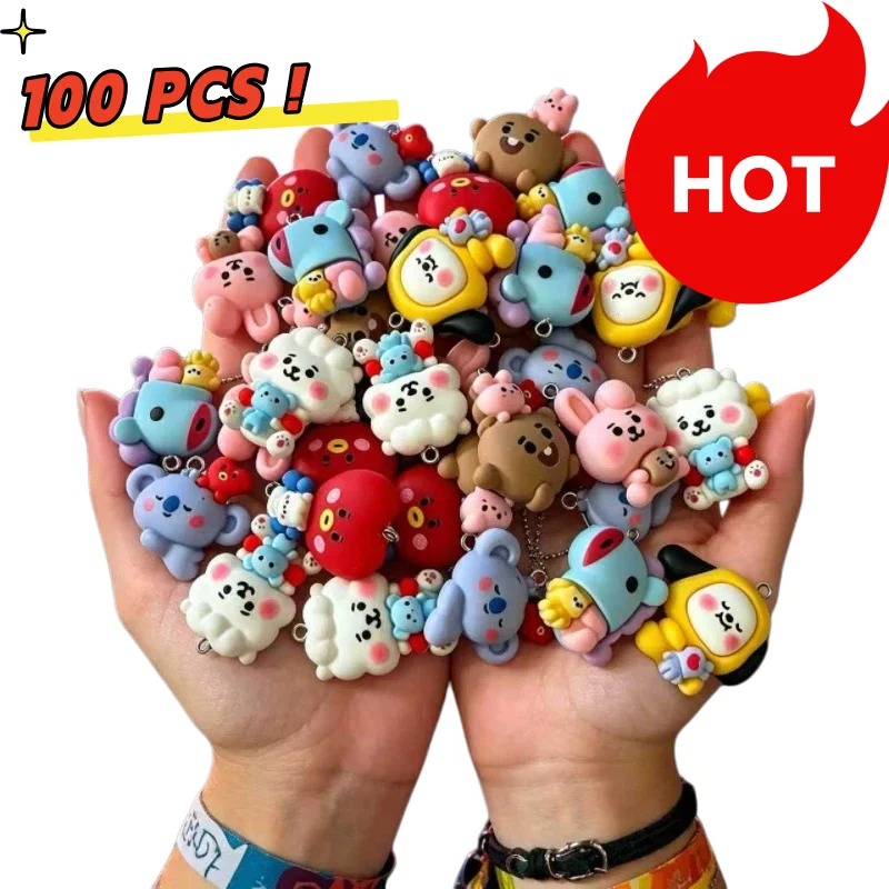 7 個 BT21 樹脂漫画チャーム DIY アクセサリークラ - Resin Art Supplies Near Me のレビューと価格