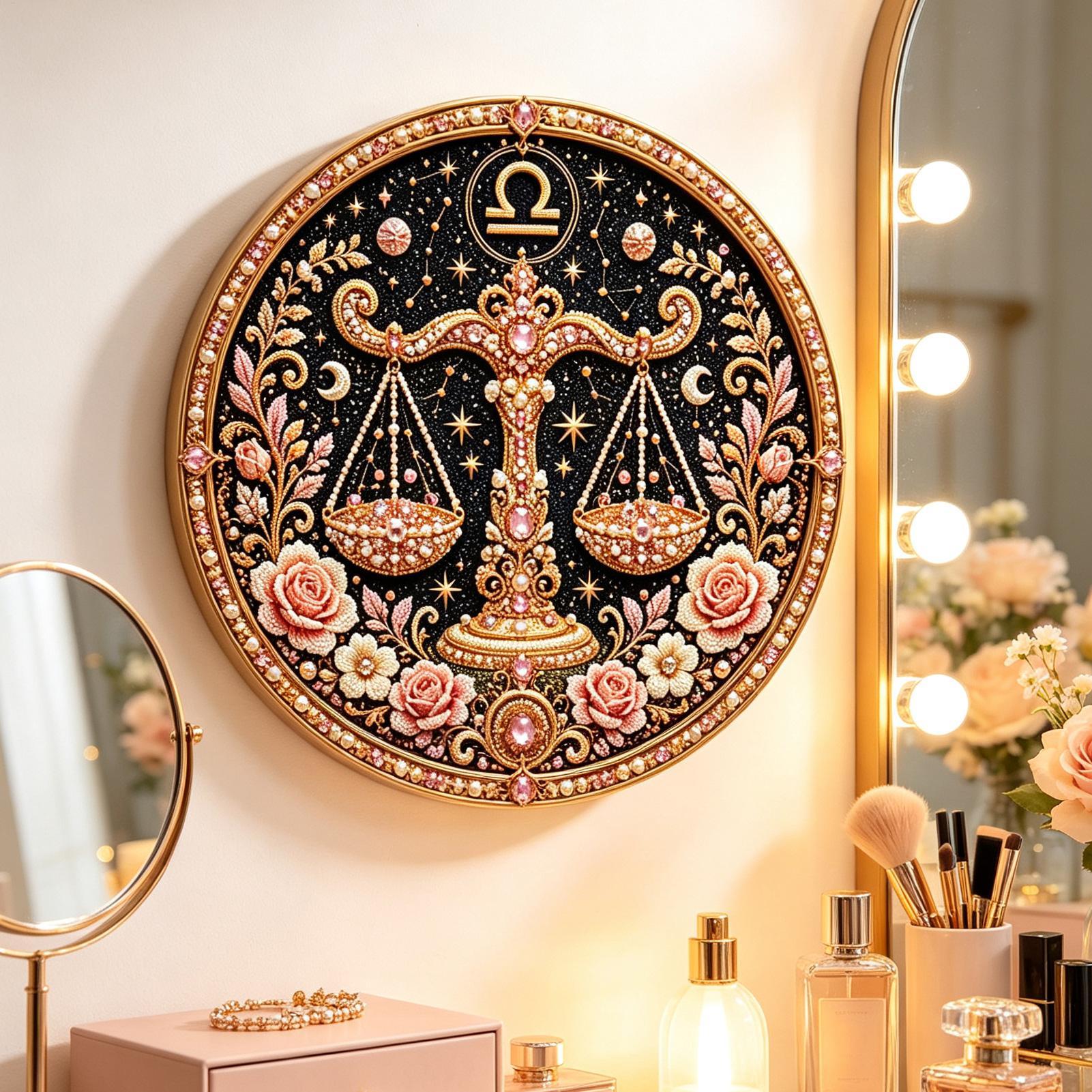 12星座パールアートキット：円形星座をテーマにしたDIYビー - Resin Art Wall Decor のレビューと価格