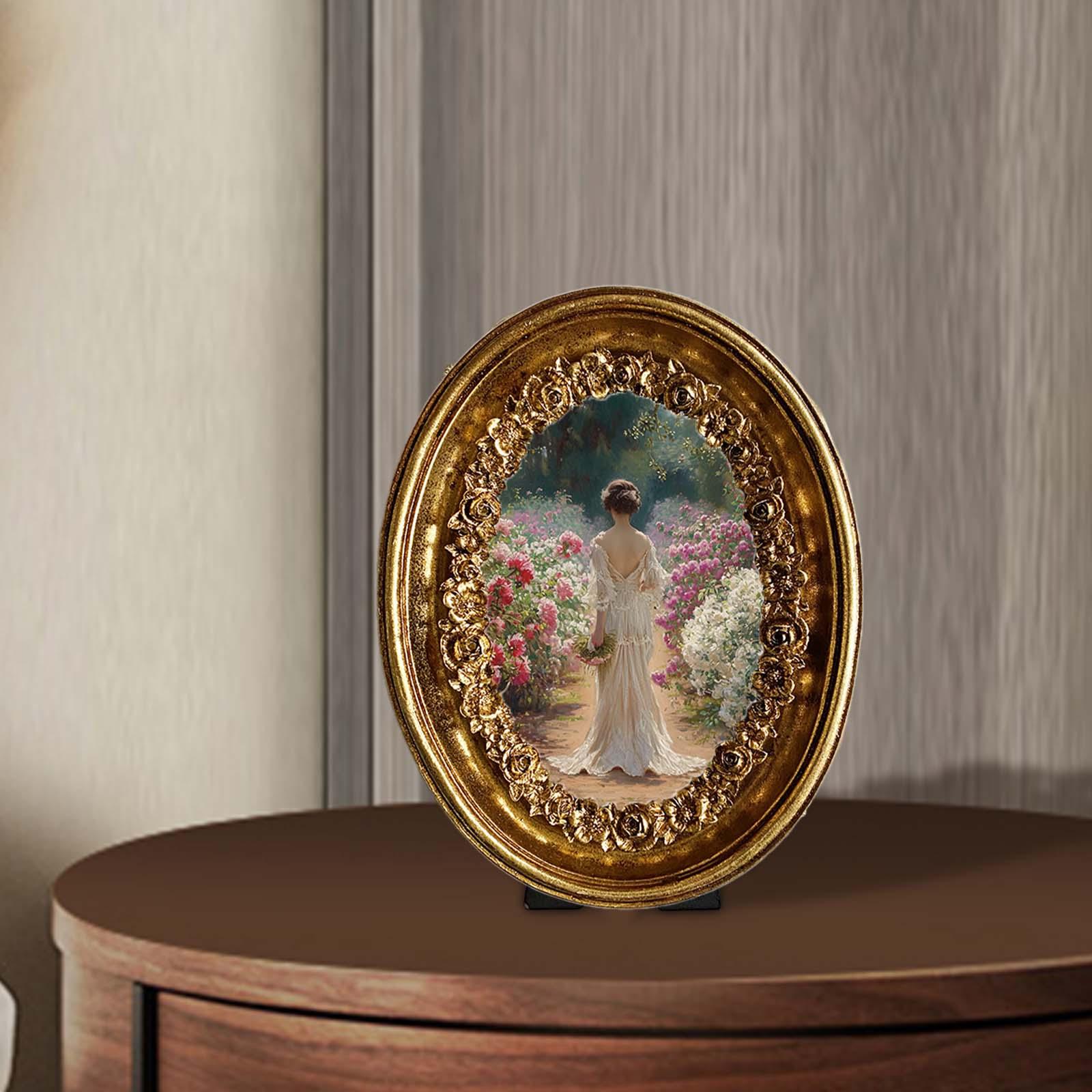 ヴィンテージ オーバル フォト フレーム 5.8x7.3 イ - Resin Art Studio のレビューと価格