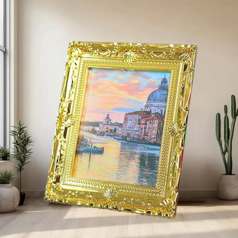 1個のミニチュアドールハウスウォールアートデコレーション;  - Resin Art For Photo Frame のレビューと価格