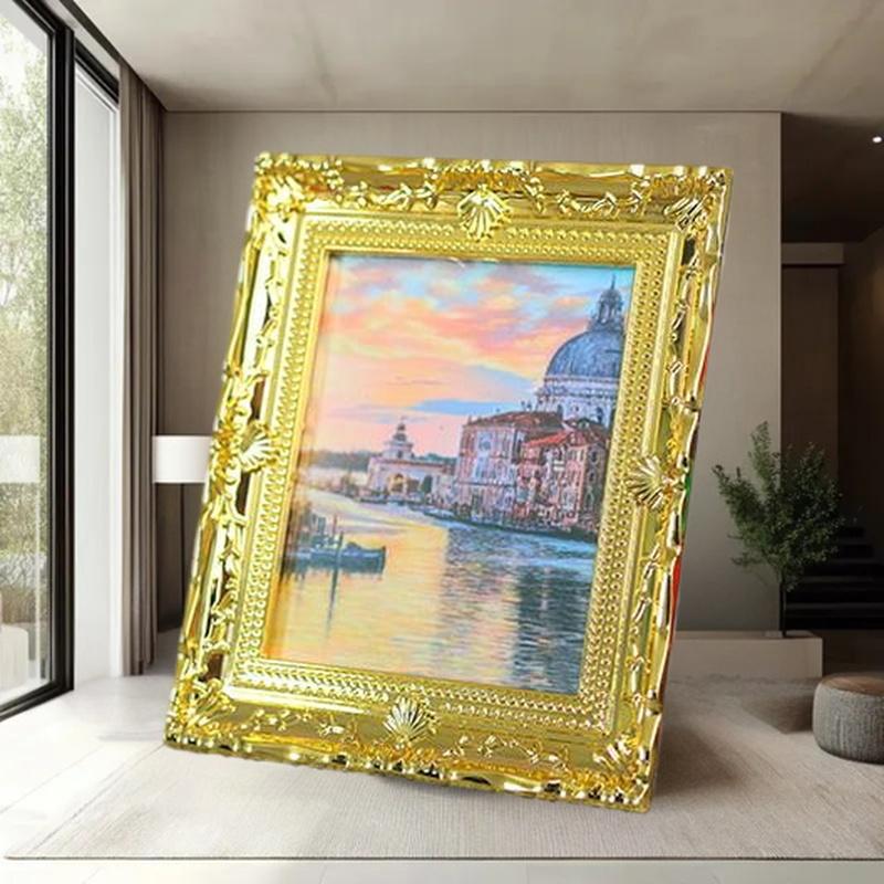 1個のミニチュアドールハウスウォールアートデコレーション;  - Resin Art For Photo Frame のレビューと価格