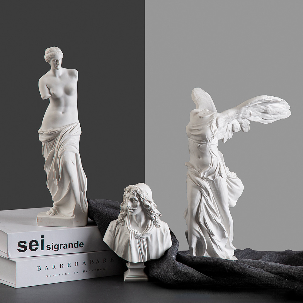 ギリシャの勝利の女神像 天使の羽付き 樹脂彫刻 ホームキャビ - Resin Artist のレビューと価格