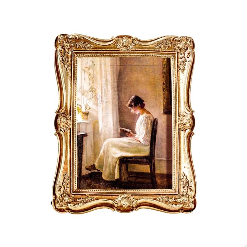 62KD レトロフォトフレーム、装飾フォトフレームアンティー - Resin Art For Photo Frame のレビューと価格