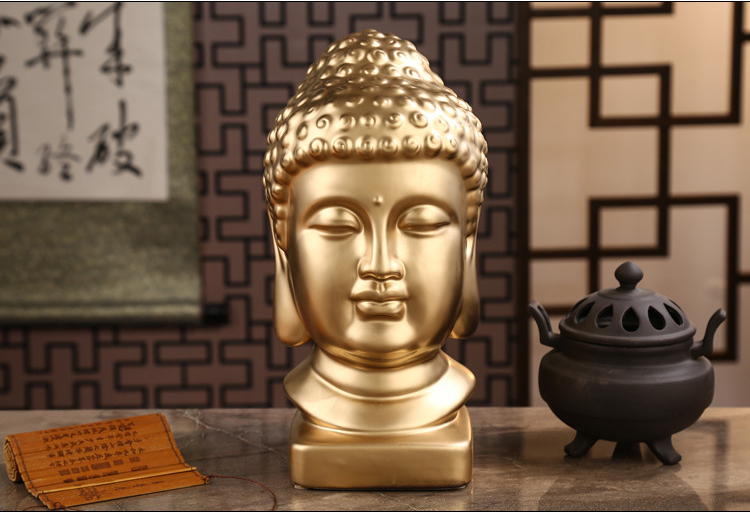 24cm大型-TOP 効果的な家庭家族保護祝福安全幸運仏陀- - Resin Art India のレビューと価格