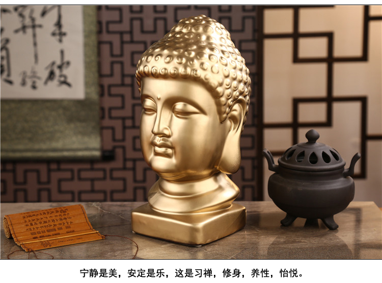 24cm大型-TOP 効果的な家庭家族保護祝福安全幸運仏陀- - Resin Art India のレビューと価格