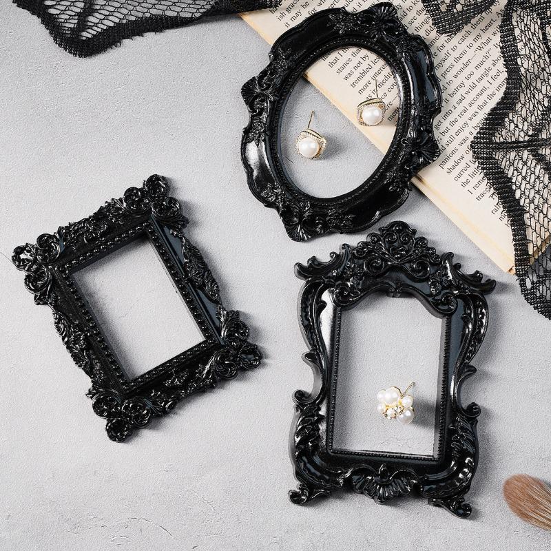 ヨーロッパスタイルの樹脂製フォトフレーム、黒縁の装飾フレーム - Resin Art For Photo Frame のレビューと価格