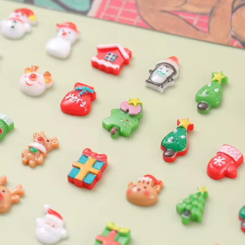 ホットセール ミニクリスマスデザイン レジンネイルアートオー - Resin Art Design For Wedding のレビューと価格