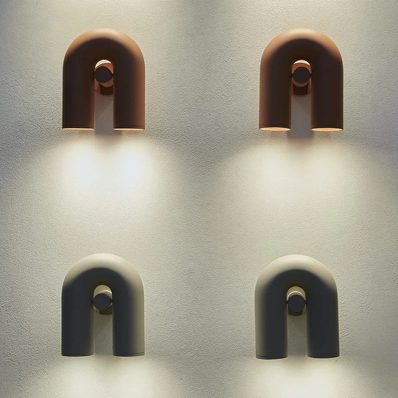 U 字型回転可能な LED ウォールライトリビングルームベッ - Resin Art Studio のレビューと価格