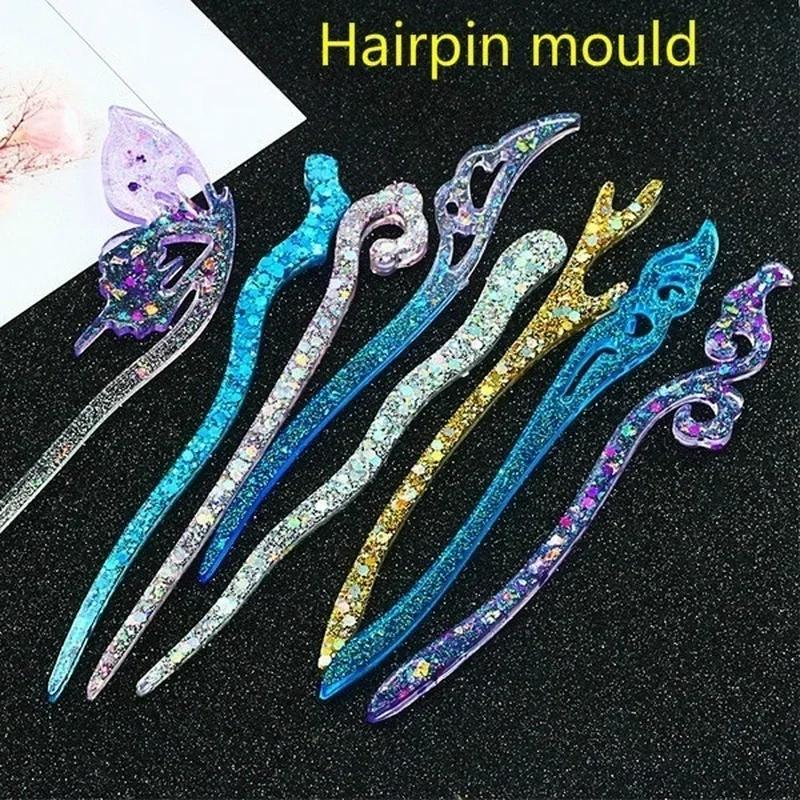 新しい透明ヘアピンシリコーン特殊金型樹脂 DIY ヘアジュエ - Resin Art Supplies Near Me のレビューと価格