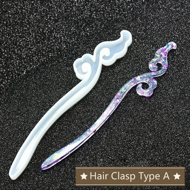 新しい透明ヘアピンシリコーン特殊金型樹脂 DIY ヘアジュエ - Resin Art Supplies Near Me のレビューと価格