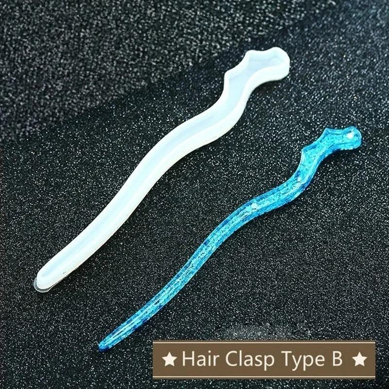 新しい透明ヘアピンシリコーン特殊金型樹脂 DIY ヘアジュエ - Resin Art Supplies Near Me のレビューと価格