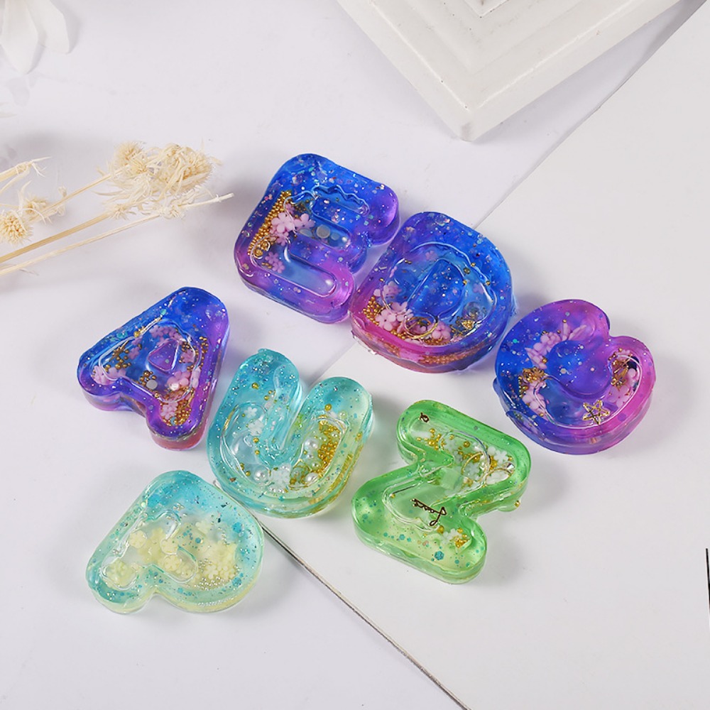 DIY レジンアート アイスクリームレター シリコンモールド - Resin Art Letter Keychain のレビューと価格