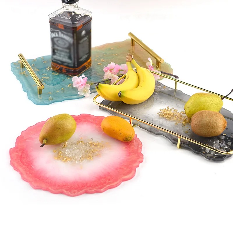 トレイエポキシ樹脂シリコンモールドDIY大型長方形ティープレ - Resin Art Price のレビューと価格