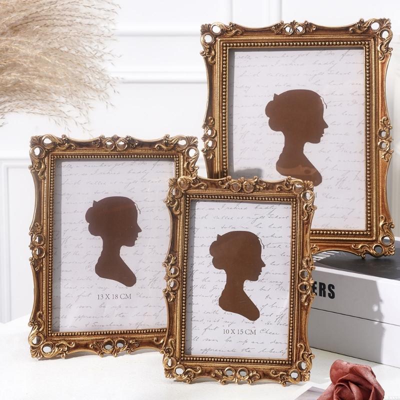 レトロな額縁、卓上壁ディスプレイ用ミニアンティーク華やかなフ - Resin Art For Photo Frame のレビューと価格